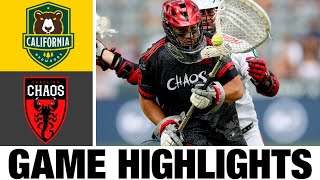 California Redwoods vs Carolina Chaos Highlights | 2024 Premier Lacrosse League | PLL Highlights