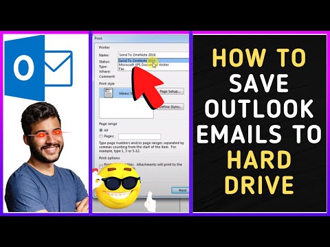 How to Save Outlook Emails to Hard Drive?