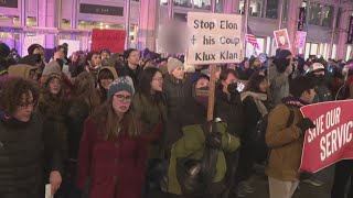 Federal Workers Protest Mass Layoffs
