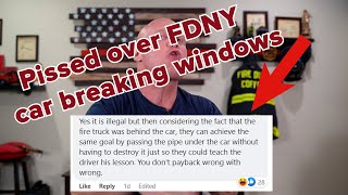 People are upset over FDNY firefighters breaking car windows for hydrant