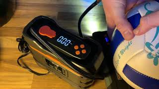 TACKLIFE Digital Tyre Inflator, ACP1B Air Compressor Pump, 12V Tyre Pump unboxing and instructions