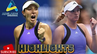 Jessica Pegula vs Ashlyn Krueger QF Highlights ( RET ) | Adelaide 2025