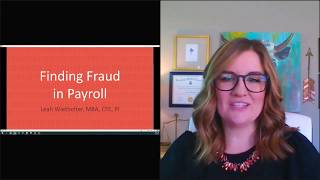Finding Fraud in Payroll