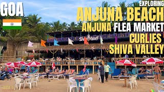 Goa | Anjuna Beach Goa - 2025 | Anjuna Market, Shopping, Flea Market, Curlies | Goa Vlog #goabeach