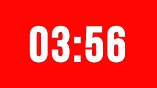 3 Minute 56 Second Timer With Alarm Without Music