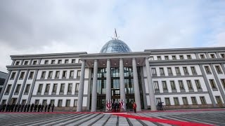 ლატვიის პრეზიდენტის დახვედრის ოფიციალური ცერემონია