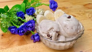 Thai Dessert | Homemade Banana Ice Cream No Machince | ไอศกรีมกล้วยหอม คลิปสั้น