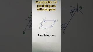 How to draw parallelogram with compass#shorts#viralshorts#ytshorts#RB knowledge explore