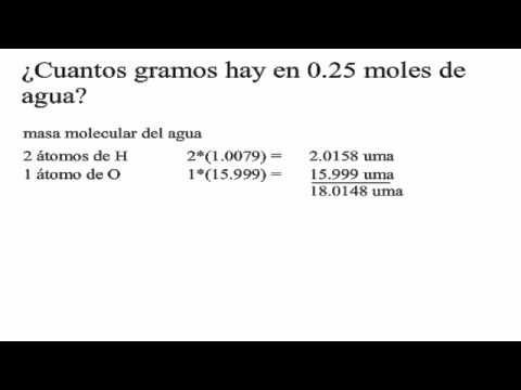 ¿Cómo Convertir De Moles A Gramos? - YouTube