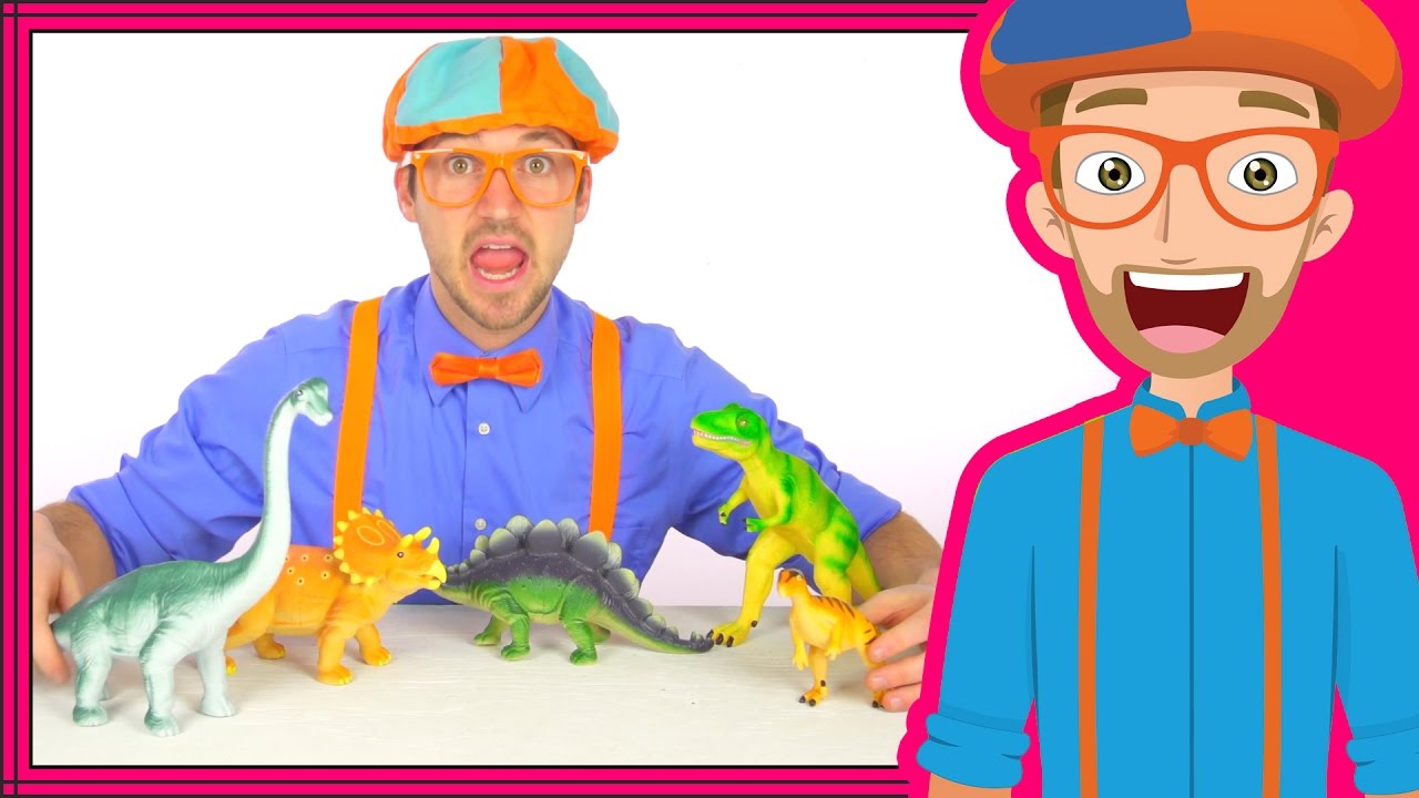 Dinosaurs For Kids With Blippi | Dinosaur Song And Toys - YouTube