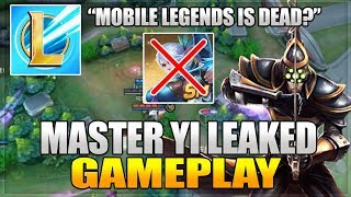 Master Yi in League of Legends Wild Rift Causes Mobile Legends Roast in Leaked LoL WR Gameplay
