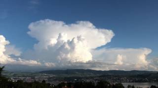 Timelapse of Cumulus Nimbus over northern Swiss Alps