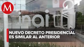 INAI presentó queja ante la Suprema Corte por el nuevo decreto del presidente AMLO