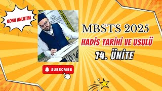 @mbsts2025 Hadis Tarihi ve Usulü-14/Son Ders