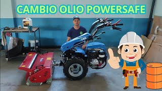 Tutorial cambio olio powersafe #motocoltivatore #bcs740