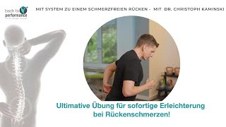 Adieu Rückenschmerzen! Die ultimative Übung für sofortige Erleichterung \u0026 mehr Leistungsfähigkeit.