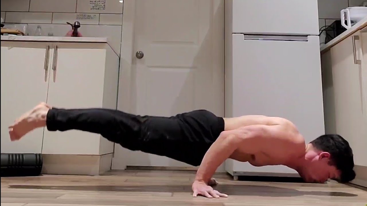 2 Reps Of 90 Degree Handstand Push Ups - YouTube