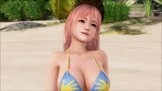 DOAX3 Honoka (DEAD OR ALIVE XTREME 3 ほのか グラビアパラダイス 水着：プルーン、髪型：ロング)