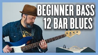 Beginner Bass Lesson 12 Bar Blues