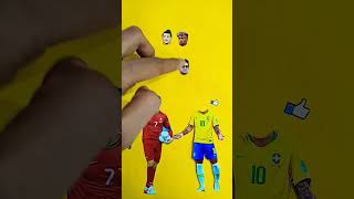 Cristiano ronaldo 😍🤠 Neymar Jr 🤩😎 wrong head challenge 🔥 #shorts #short #trending