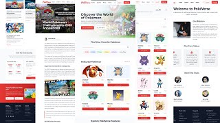 Pokémon Website using HTML, CSS & JavaScript