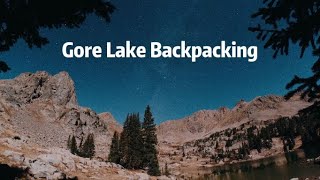 Gore Lake Backpacking Colorado, Fall 2022