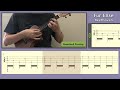 für elise beethoven ukulele notation tab