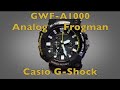 Casio G Shock New Analog Frogman GWF-A1000 Module 5623 Review and Walkthrough of modes  and settings