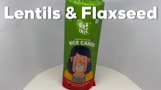 Grainic Organic Brown Rice Cakes Lentils & Flaxseed