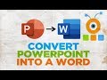 How to Convert PowerPoint Presentation into a Word Document for Mac | Microsoft Office for macOS