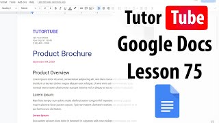 Google Docs Tutorial - Lesson 75 - Word Count