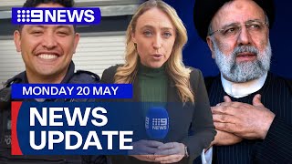 NSW police officer allegedly stabbed; Iran president in helicopter crash | 9 News Australia