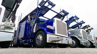 2022 Peterbilt 389 Car Hauler | Blue \u0026 Chrome