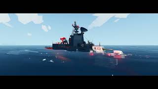 Stormworks Modern Russian Warship VS Old WW1 Battleship PVP Ship Battles