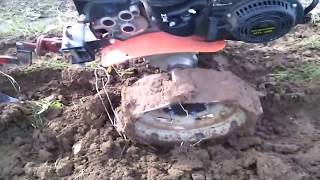 Грунтозацепы для мотоблока из автомобильных дисков. Lugs for tillers with your own hands