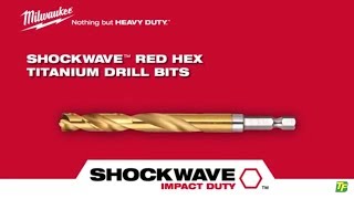 Milwaukee - Shockwave - Red Hex Titanium Drill Bits