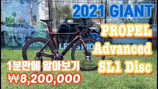 2021 자이언트 프로펠 1분만에 알아보기 ! 자이언트 프로펠 어드밴스 SL1 디스크 / Giant Propel Advanced SL1 Disc / 로드자전거 / 싸이클