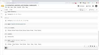 04 21 Comparison Operators And Boolean Masks