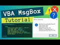 How to Create Message Box in Excel (VBA Tutorial)