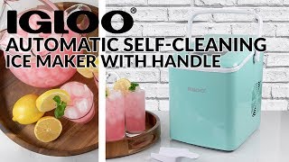 ICEB26HNAQ | IGLOO Automatic Self-Cleaning Portable Ice Maker with Handle