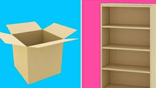 HOW TO MAKE A WARDROBE AT HOME WITH A CARDBOARD BOX