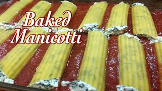 Baked Manicotti