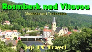 Rundgang durch den kleinen Ort Rozmberk nad Vltavou (Südböhmen) Tschechien jop TV Travel