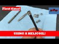 Repairing mangled threads with a Helicoil kit