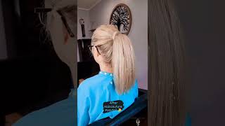 before \u0026 after || HALOCOUTURE Hair Extensions PoNyTaiL || Hailey Stacy