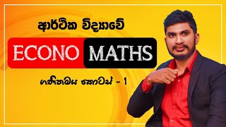 ආර්ථික විද්‍යාවේ ගණිතමය කොටස් | Econo-Maths | ප්‍රශ්න පත්‍රය - 01 #econ #economaths #econsinhala