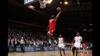 Rockets-Knicks Trade Buckets In MSG Thriller, Harden Caps 61 Points With Vicious Dunk