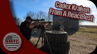 Shooting a Cadex Kraken from a ReactRest