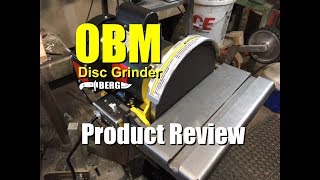 OBM Disc Grinder setup and Product Review for knife making