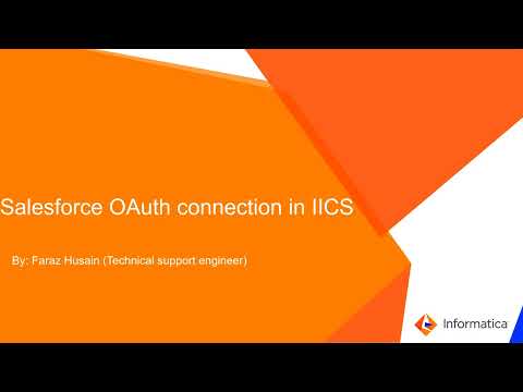 How to Create Salesforce OAuth Connection in IICS